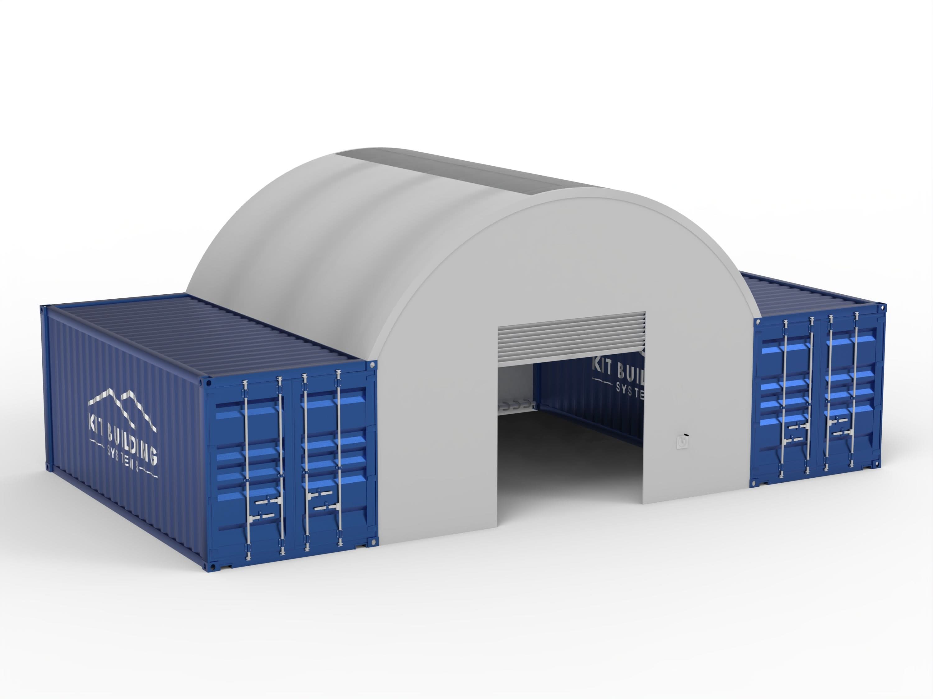 Pensiline per container - 20 piedi x 20 piedi x 6,5 piedi (6 m x 6 m x 2 m)