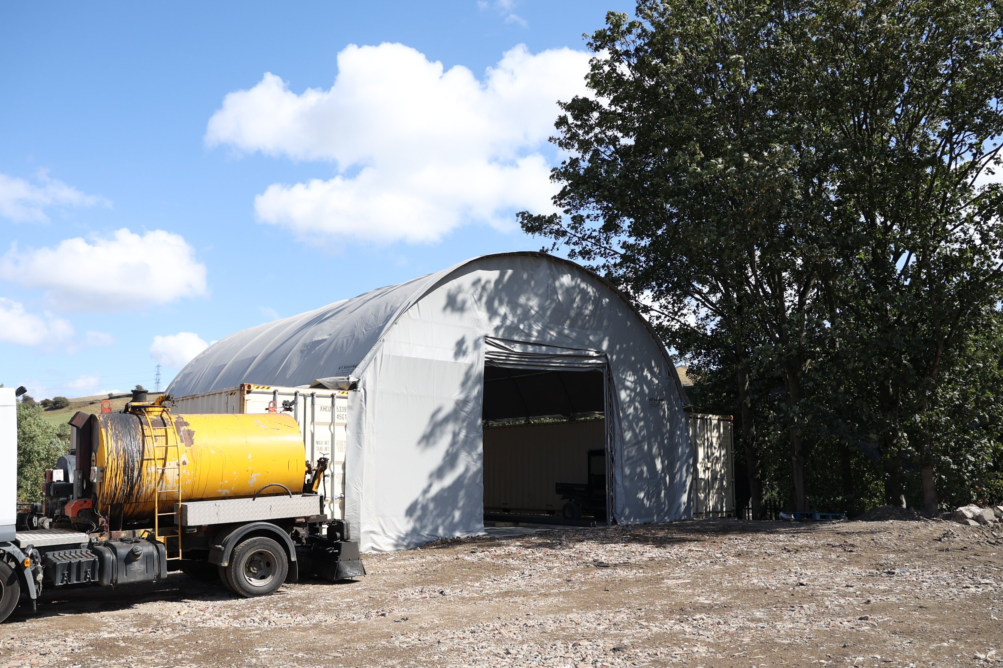 Pensiline per container - 33 piedi x 40 piedi x 12 piedi (10 m x 12 m x 3,6 m)