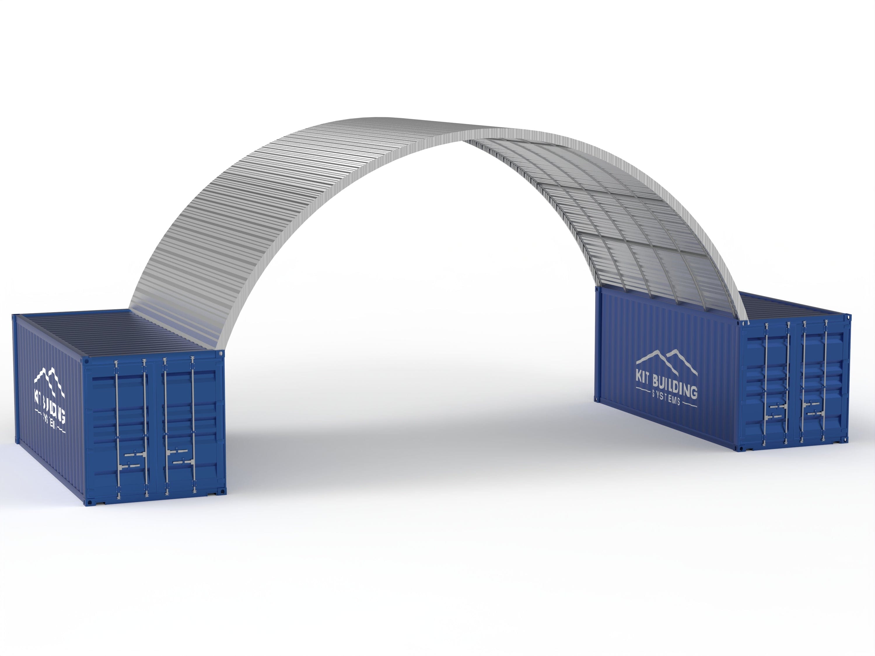 Tetti in Acciaio per Contenitori - 10m x 6m x 3.6m (33ft x 20ft x 12ft)