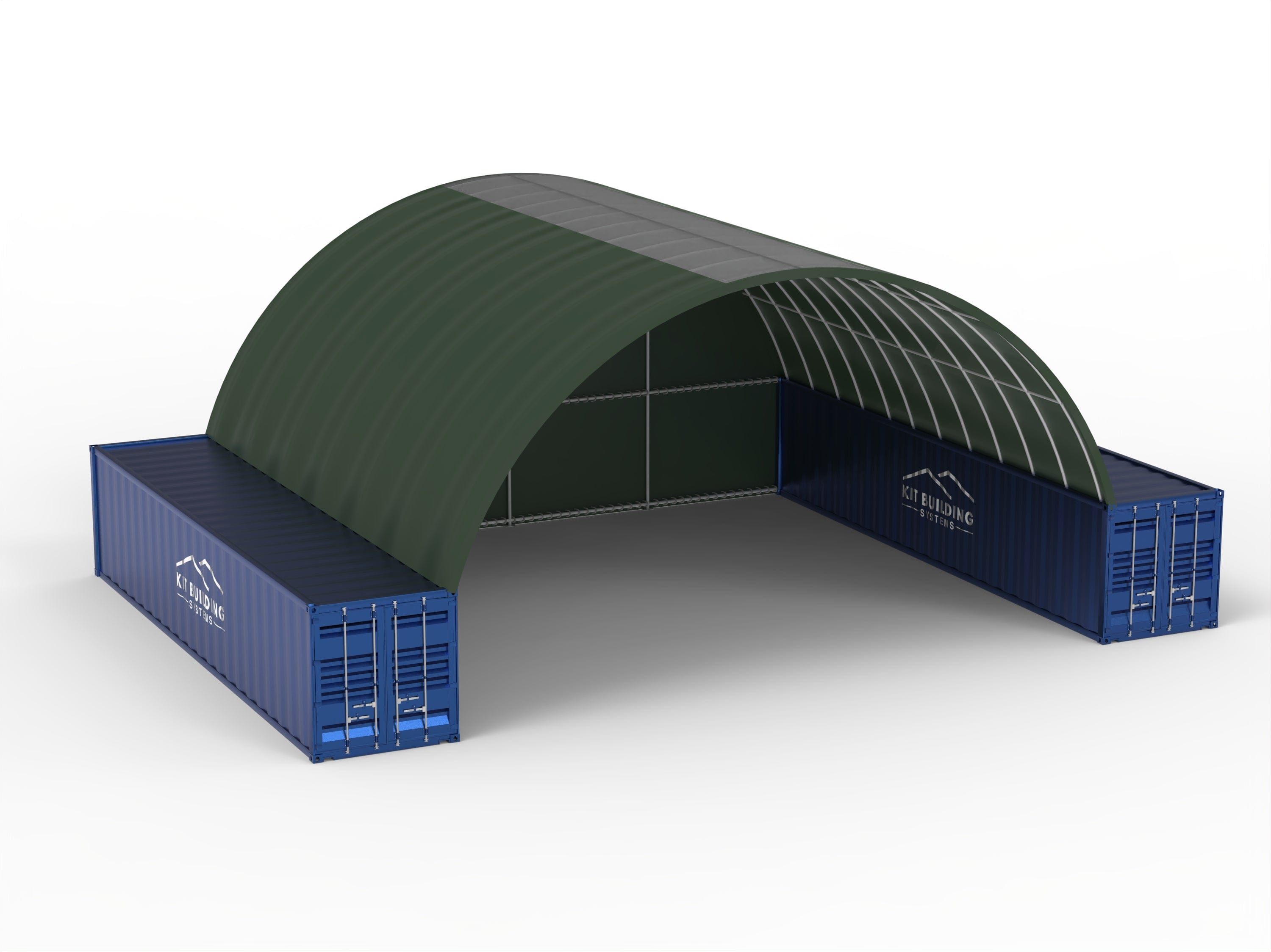 Pensiline per container - 40 piedi x 40 piedi x 15 piedi (12 m x 12 m x 4,5 m)
