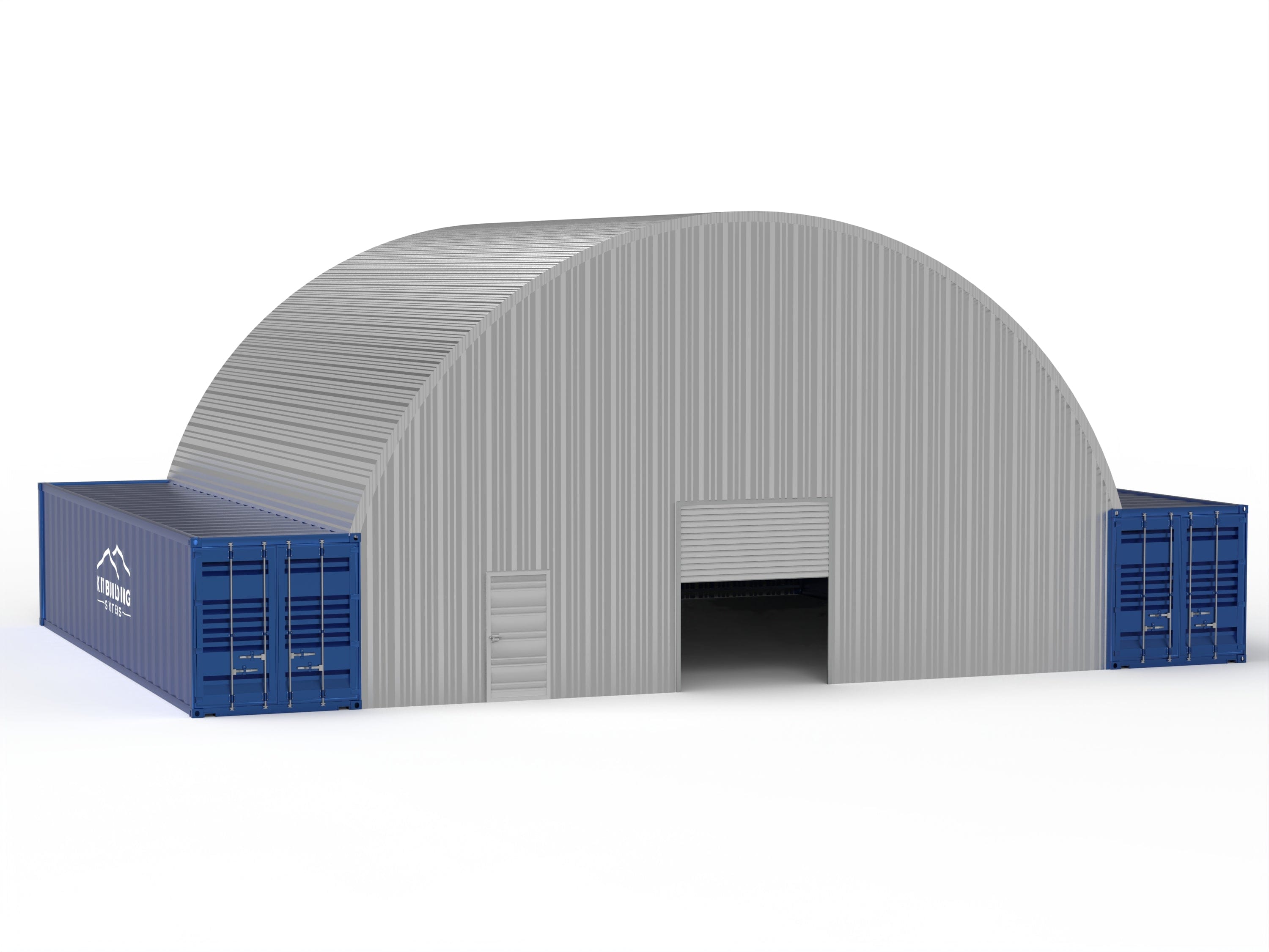 Tetti in Acciaio per Contenitori - 10m x 12m x 3.6m (33ft x 40ft x 12ft)