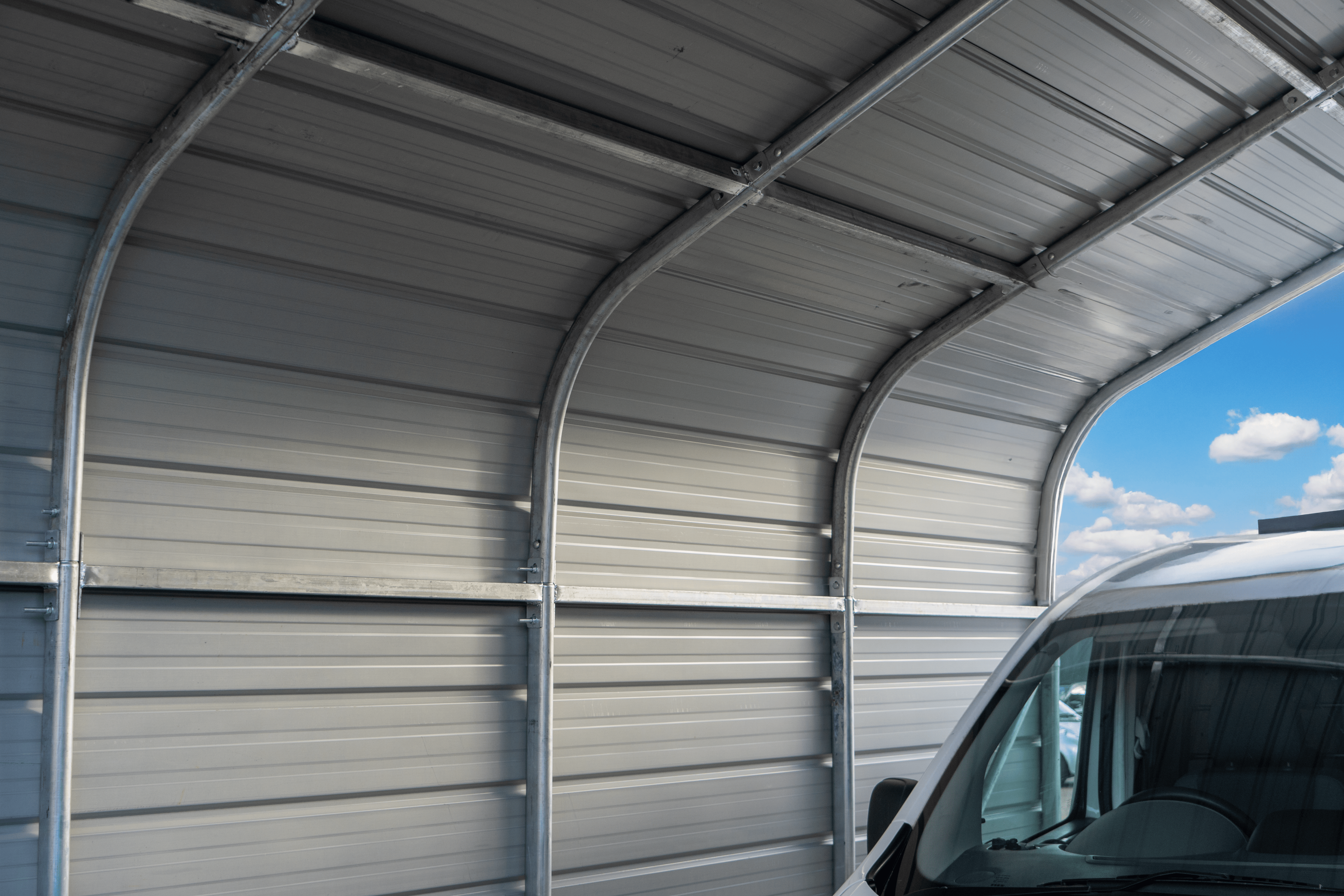 Pensilina per posto auto coperto