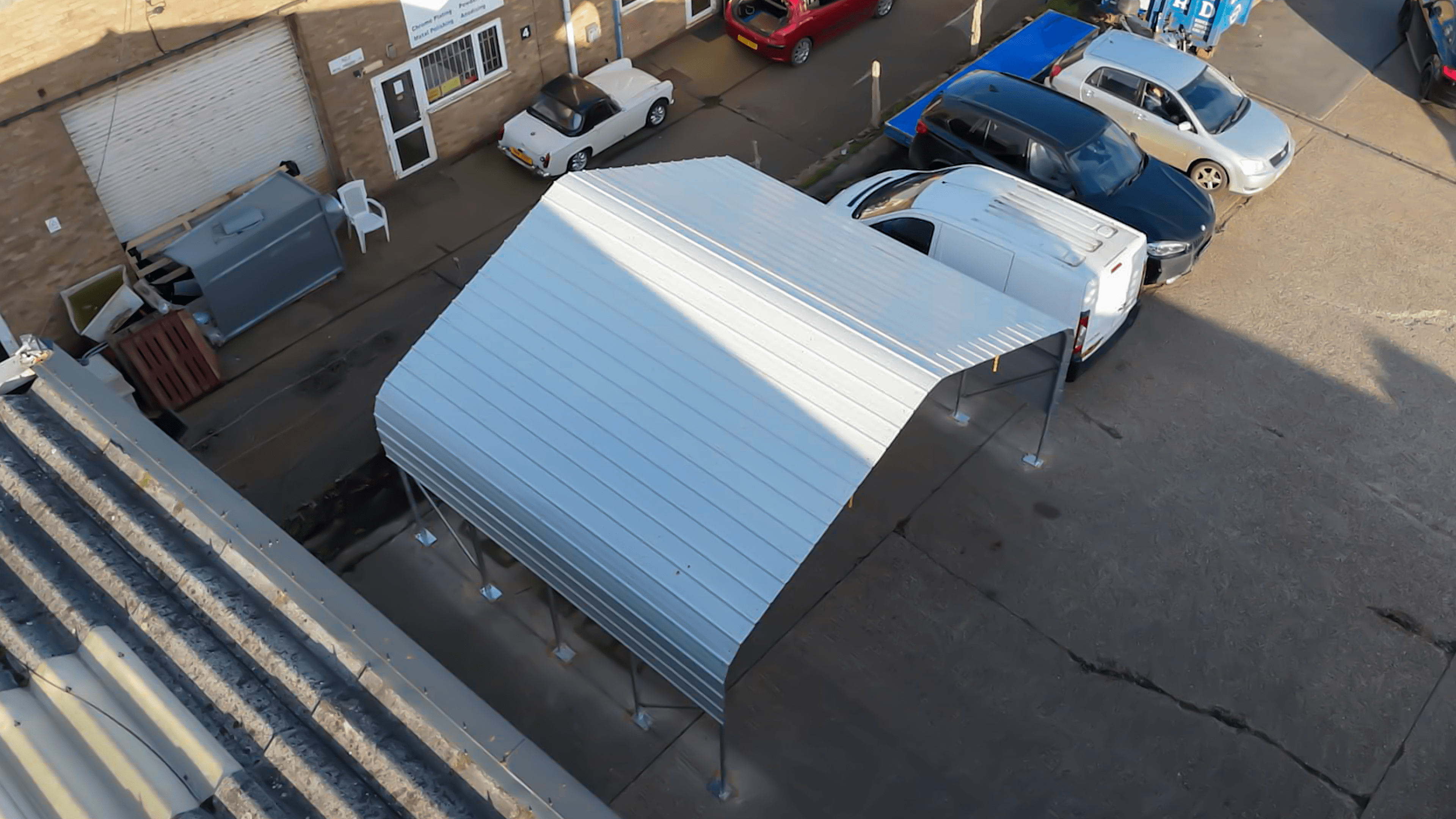 Pensilina per posto auto coperto