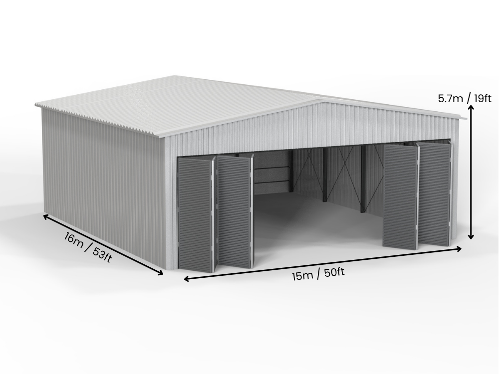Hangar per aeromobili isolato