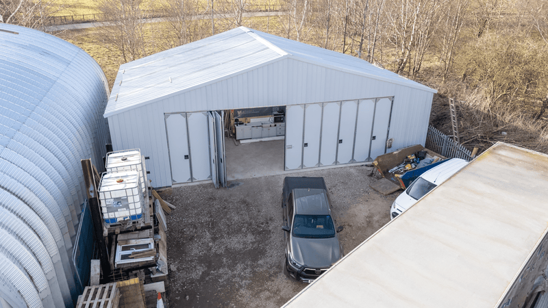 Hangar per aerei in acciaio