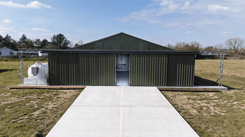 Hangar per aerei in acciaio