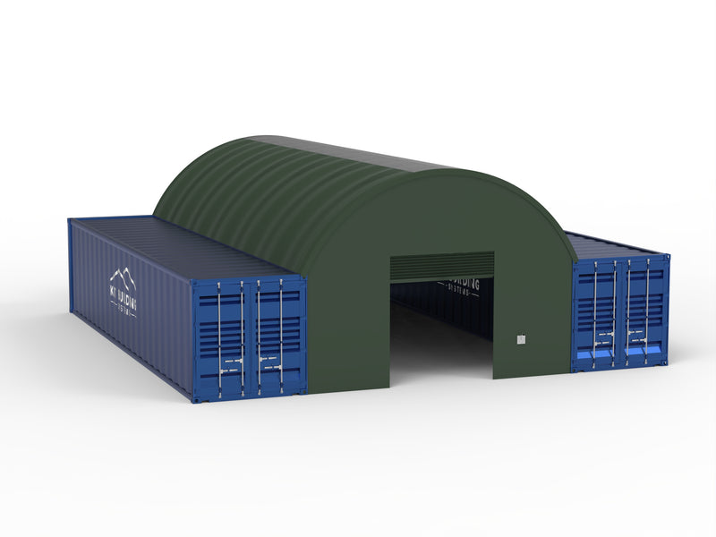 Pensiline per container - 20 piedi x 40 piedi x 6,5 piedi (6 m x 12 m x 2 m)