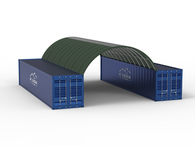 Pensiline per container - 20 piedi x 40 piedi x 6,5 piedi (6 m x 12 m x 2 m)