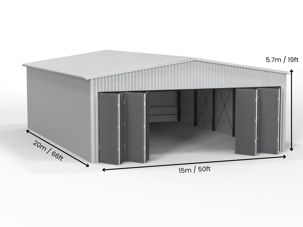Hangar per aeromobili isolato
