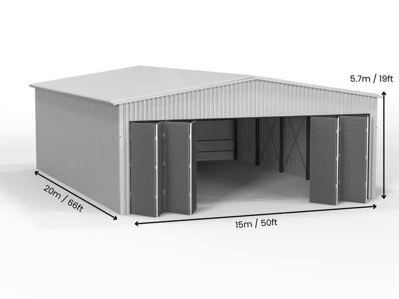 Hangar per aeromobili isolato