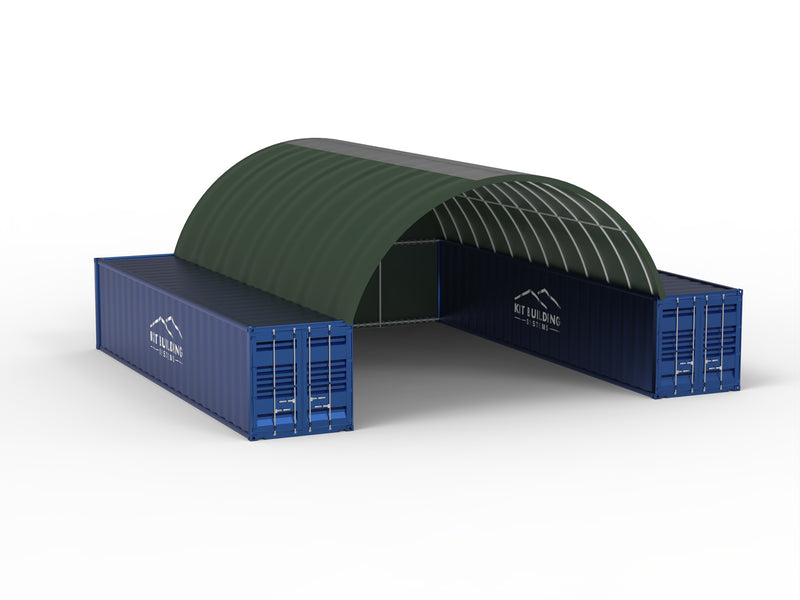 Pensiline per container - 26 piedi x 40 piedi x 10 piedi (8 m x 12 m x 3 m)