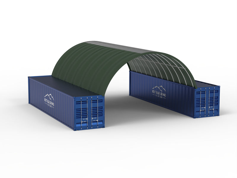 Pensiline per container - 26 piedi x 40 piedi x 10 piedi (8 m x 12 m x 3 m)