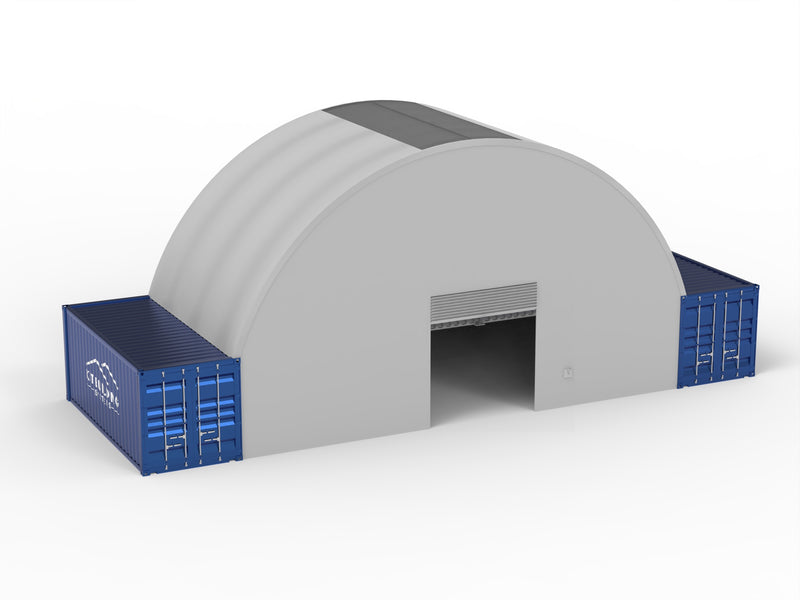 Pensiline per container - 40 piedi x 20 piedi x 15 piedi (12 m x 6 m x 4,5 m)