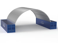 Tetti in Acciaio per Contenitori - 10m x 12m x 3.6m (33ft x 40ft x 12ft)