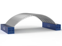 Tetti in Acciaio per Contenitori - 10m x 12m x 3.6m (33ft x 40ft x 12ft)