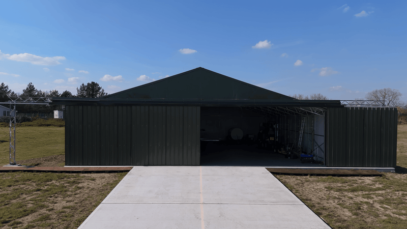 Hangar per aerei in acciaio