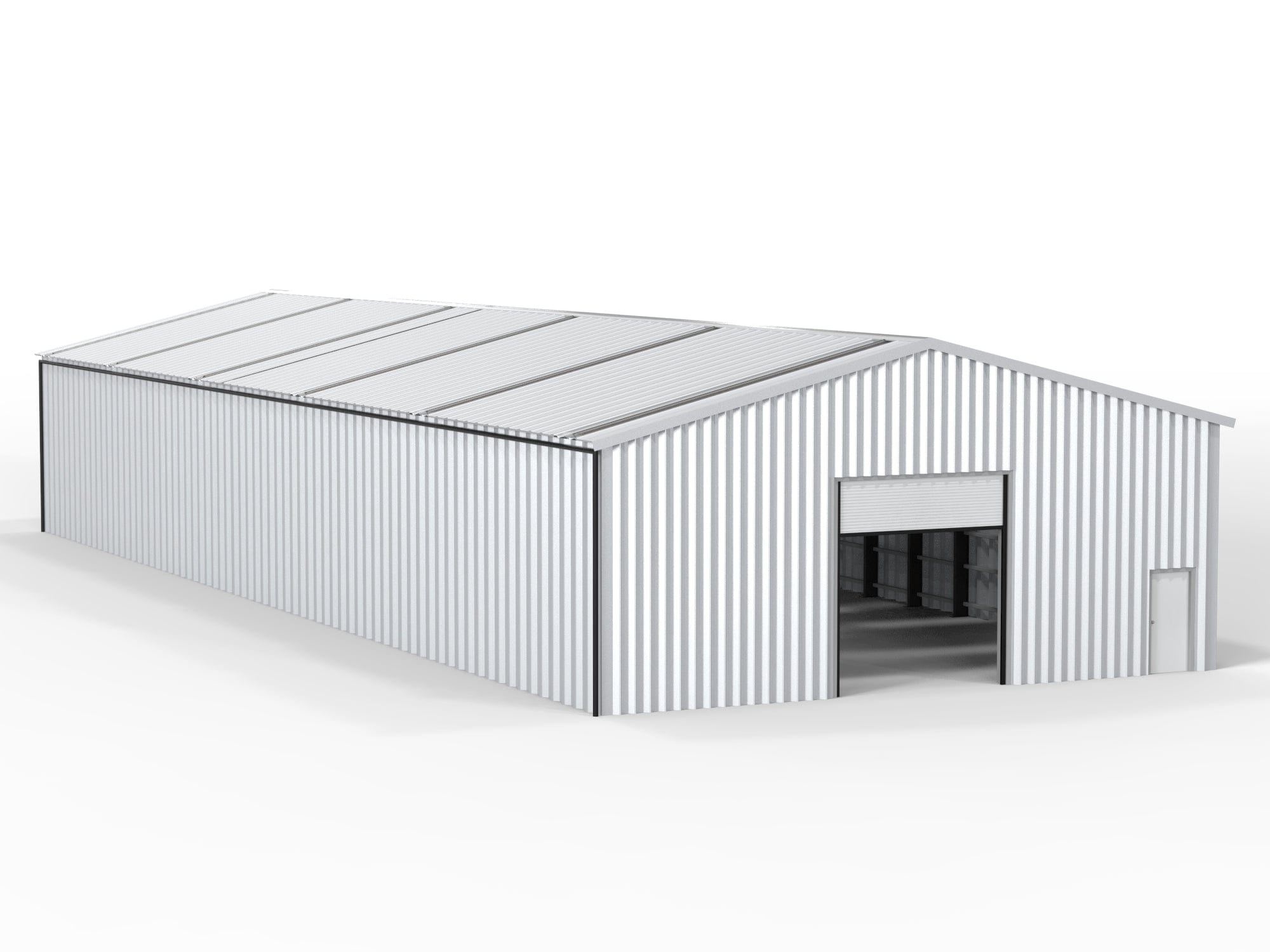 Kit Buildings 130ft x 50ft x 24ft (40x15x7.3m) Insulated Steel Buildings