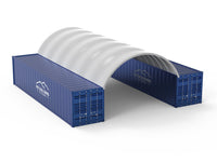 Pensiline per container - 20 piedi x 40 piedi x 6,5 piedi (6 m x 12 m x 2 m)