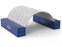 Pensiline per container - 33 piedi x 40 piedi x 12 piedi (10 m x 12 m x 3,6 m)