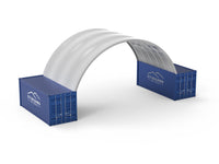 Pensiline per container - 33 piedi x 20 piedi x 12 piedi (10 m x 6 m x 3,6 m)